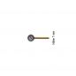 Preview: --Beli-Beco 170051, Wanduhr, Messing, Lichtleittechnik, Spur H0,1:87, Made in Germany