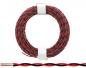 Preview: Kupferlitze, 2 x 0,04 mm², 2-adrig, verseilt, zweifarbig, 10 m Ring, verschiedene Farben
