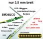 Preview: Ruhrmodell, LED Waggonbeleuchtung, SM35&CO, 3,5 x 264 mm, H0, TT, N