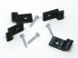 Preview: Tams Elektronik, Eurobox-Halterungen, schwarz / rot, 70-08913-04 - 70-08918-04
