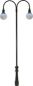 Preview: Beli-Beco, Spur 1, 122502, Kugel-Bogenleuchte zweiflammig mit Stecksockel, LED, Messing, Made in Germany