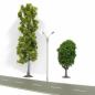 Preview: Digikeijs DR60202, Straßenlampe zweiflammig, LED, Warmweiss, 4er Set, Spur N