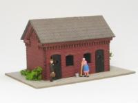 DM-Toys 621, Lasercut Bausatz, Toilettenhäuschen, Spur N 1:160