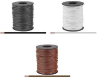 Kupferlitze, 2 x 0,08 mm², 2-adrig, einfarbig, 100 m Spule, verschiedene Farben zur Auswahl