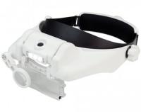Donau Elektronik, KBLP60, Kopfbandlupe Premium mit LED Licht