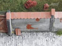 Juweela, Dachziegel Biberschwanz rot mittel, Spur 0, 1:45 -1:50, 24162 - 24163, Made in Germany