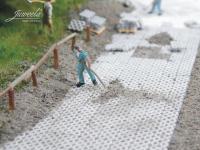 Preview: Juweela, Rasengitterstein grau, Spur H0, 28190 - 28191, 1:87, Made in Germany