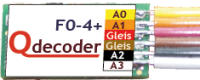 Qdecoder QD036, QD037, Funktionsdecoder F0-4+, DCC, MM,