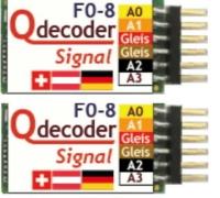 Qdecoder QD091, Startpaket, 2 x F0-8 Signal