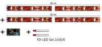 Tams Elektronik, FD-LED Set, Wageninnenbeleuchtung mit Funktionsdecoder, Warmweiß, ohne Anschlusskabel, 53-01450-01, 53-01470-01, 53-01450-02, 53-01450-02