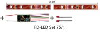 Tams Elektronik, FD-LED Set, Wageninnenbeleuchtung mit Funktionsdecoder, Warmweiß, mit Anschlusskabel, 53-01451-01, 53-01471-01, 53-01451-02, 53-01471-012