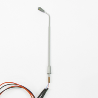 Preview: Digikeijs DR60211, Straßenlampe einflammig, LED, Warmweiss, 4er Set, Spur H0