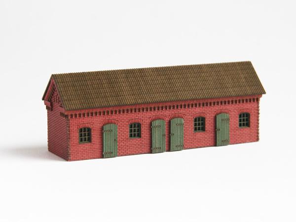 DM-Toys 607, Lasercut Bausatz, Siedlungsstall Eisenheim, Spur N 1:160