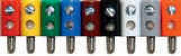 Beli-Beco 61/7-10, Querlochstecker Stift Ø 2,6 mm, 10-er Pack, Verschiedene Farben zur Wahl