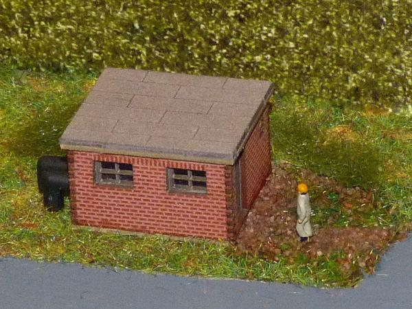 DM-Toys 623, Lasercut Bausatz, Pumpenhaus / Trafohaus, Spur N 1:160