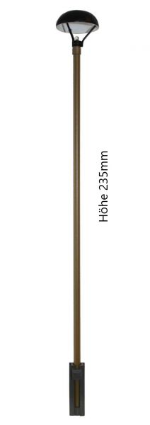 Beli-Beco, Spur 1, 122981, Straßenleuchte mit Stecksockel, LED, Messing, Made in Germany