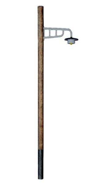 Beli-Beco 160371, Lampe am Holzmast, Spur H0, 1:87, Made in Germany,