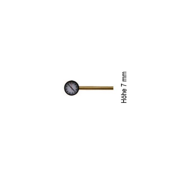 --Beli-Beco 170051, Wanduhr, Messing, Lichtleittechnik, Spur H0,1:87, Made in Germany
