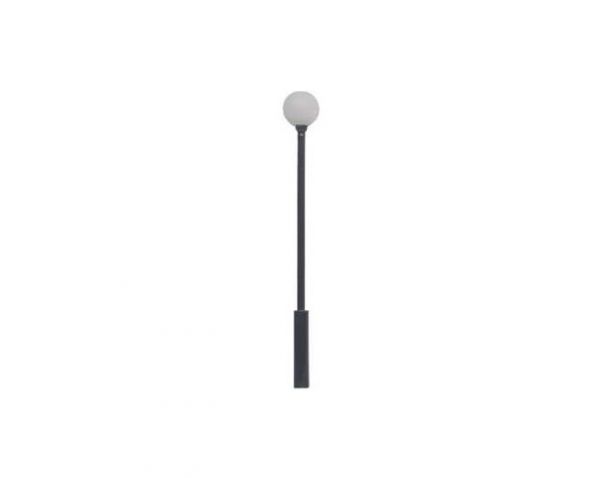 --Beli-Beco 170201, Kugellampe, Stecksockel - Lichtleittechnik, LED, Messing, Spur H0,1:87, Made in Germany