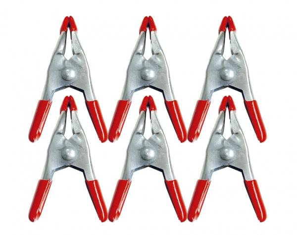Donau Elektronik, 19-6M, 6 Metall Spannzwingen 50 mm