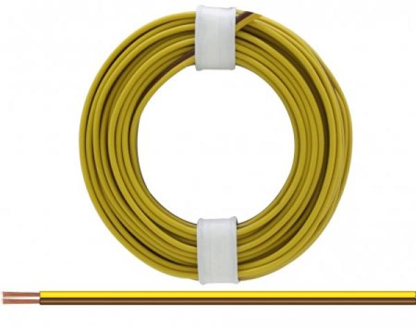 Kupferlitze, 2 x 0,25 mm², 2-adrig, zweifarbig,  5 m Ring, verschiedene Farben zur Auswahl