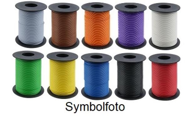 Kupferlitze, 0,25 mm², 1-adrig, 25 m Spule, verschiedene Farben zur Auswahl