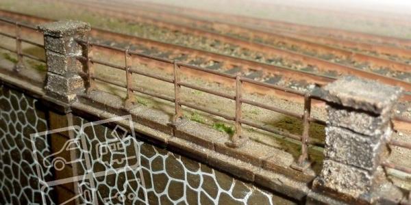 Igra Model, Spur TT, Geländer - Zaun Typ1, Laser-Cut Bausatz, 120028