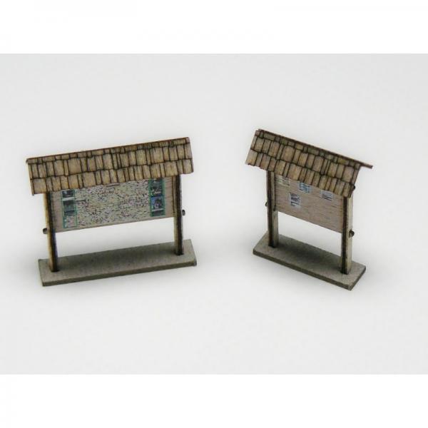 Igra Model, Spur TT, Wander-Infotafeln, Laser-Cut Bausatz, 170003