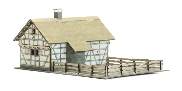 Igra Model, Spur N, Fachwerk Stallgebäude, Lasercut Bausatz, 192012