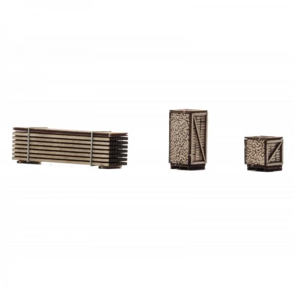 Igra Model, Spur TT, Holz Ladegüter Set, Laser-Cut Bausatz, Spur TT, 200117