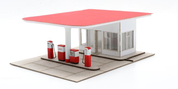 Igra Model, Spur TT, Tankstelle DDR, Laser-Cut Bausatz,  250005