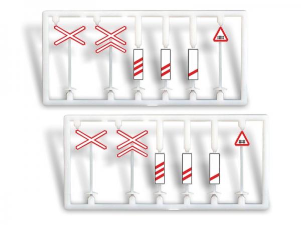 Igra Model, Spur H0, Verkehrsschilder Set 2 (12 Stk.), 65110002