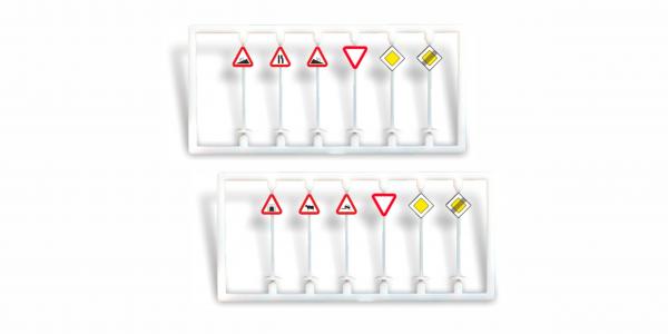 Igra Model, Spur H0, Verkehrsschilder Set 4 (12 Stk.), 65110004