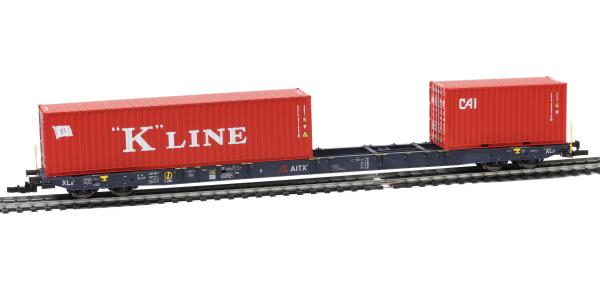 Igra Model, Spur H0, Sggnss-XLs, AITX, 1 K-Line - 1 CAI Container, DC, 96010086