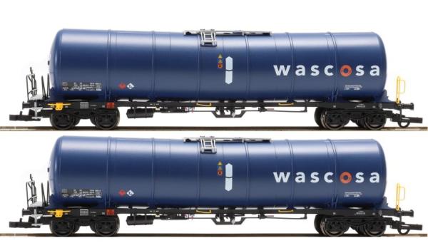 Igra Model, Spur H0, Zacns 98, 2er Set Kesselwagen Wascosa, Epoche VI, DC, 96110012