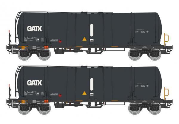 Igra Model, Spur H0, Zacns 88, Kesselwagen GATX, 2er Set, Epoche VI, DC, 96210013