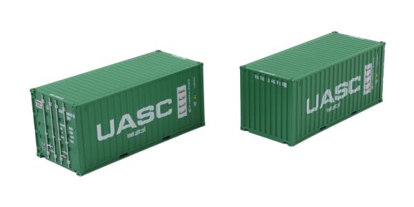 Igra Model, Spur H0, Container 20` 20ft, "UASC" Low Cube, 2 Stk., 98010032