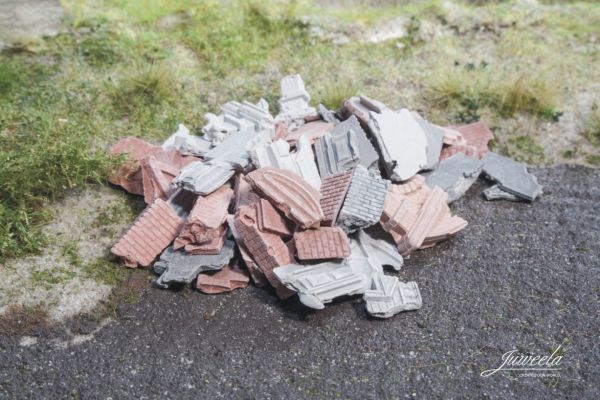 Juweela, Bauschutt / Trümmer grau-rot, Spur N / Spur TT, 21214 - 212015, Made in Germany