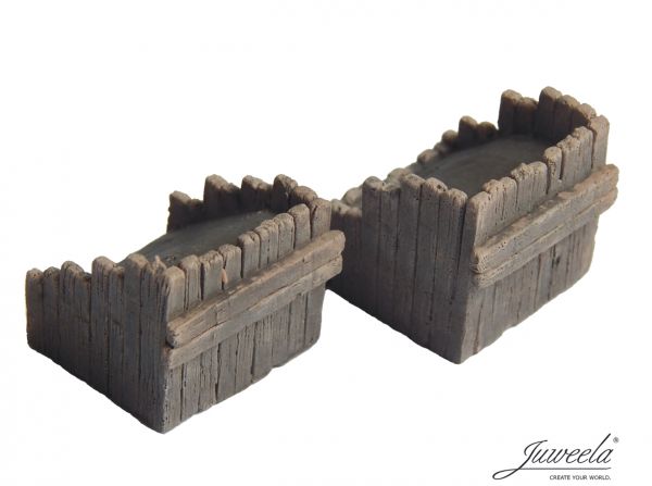 Juweela, Prellböcke Holz, Spur TT, 21264 - 21265, Made in Germany