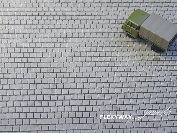-Juweela, FLEXYWAY "Gehwegplatten 50X50" Dunkel, Spur TT, 21276 - 21277, Made in Germany