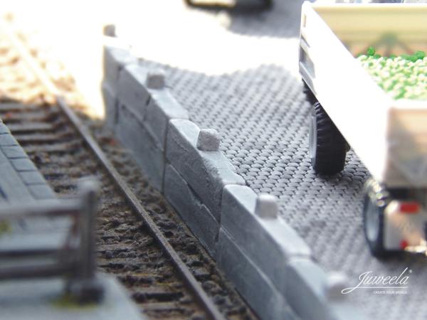 Juweela, Bahnsteig Ladestrassenkante, Spur TT, 21285 - 21286, Made in Germany