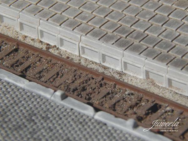 Juweela, Bahnsteigkante 55cm ü SO, Spur TT, 21293 - 21294, Made in Germany