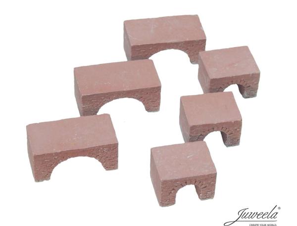 Juweela, Wasser Durchlässe Ziegel Rot, Spur N / Spur TT, 21303 - 21304, Made in Germany