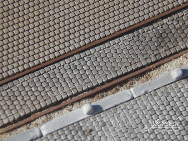 -Juweela, FLEXYWAY Gleiszwischenraum Kopfstein, Spur N / Spur TT,  21307 - 21308, Made in Germany