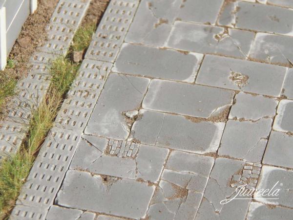 Juweela, Platte Hofplatte gross, Spur TT, 21309 - 21310, Made in Germany