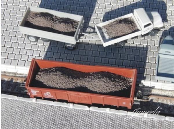 Juweela, Kohle Braunkohle Bruchkohle 0,6-0,8mm, Spur TT, 21321 - 21322, Made in Germany
