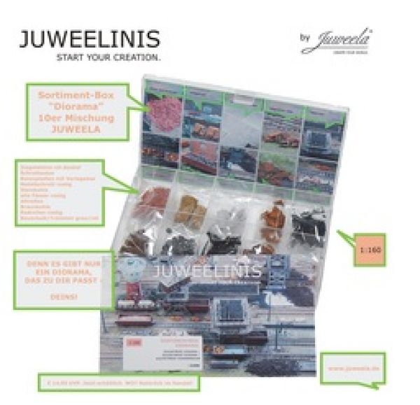 - Juweela, Sortiment-Box "Diorama", Spur N, 21606, Made in Germany