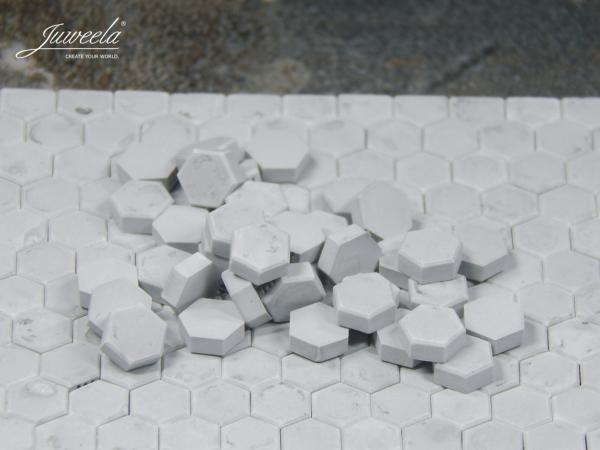 Juweela, Pflastersteine Hexa grau hell, Spur 1, 1:32 / 1:35, 23284 - 23285, Made in Germany