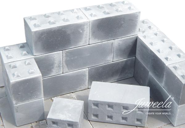 Juweela, Betonblöcke Noppen 8 + 4, Spur 1, 1:32 / 1:35, 23429, Made in Germany
