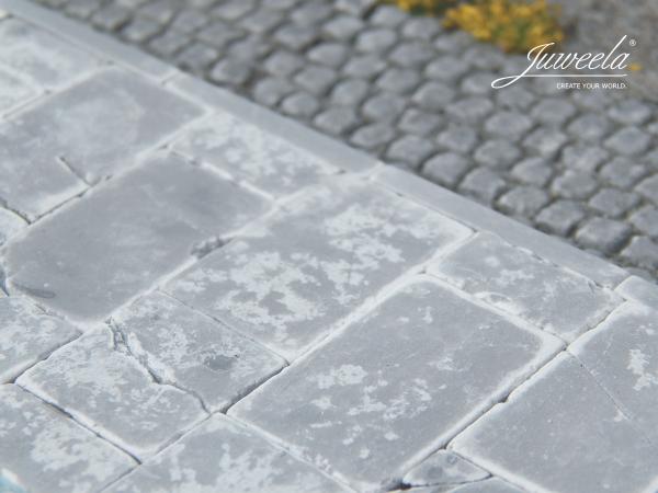 Juweela, Bürgersteigplatten 3 Größen - 48x, Spur 1, 1:32 / 1:35, 23432, Made in Germany